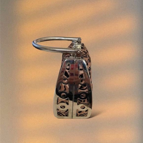 Vintage Rose Beaded Small Purse - Picture 3 of 4